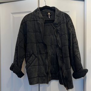 Size S Slouchy & oversized with an extra roomy perfect for layering underneath